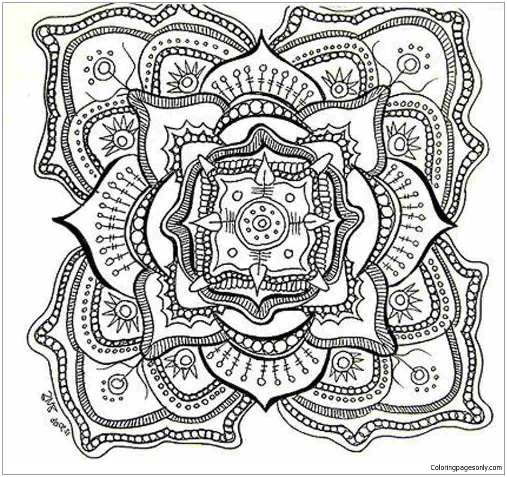 Mandala 24 Desenhos para colorir - Desenhos para colorir grátis para  imprimir